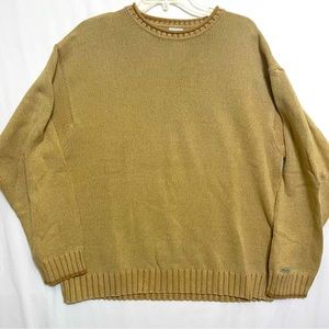 Columbia Men’s Crewneck Mustard Sweater Size Large